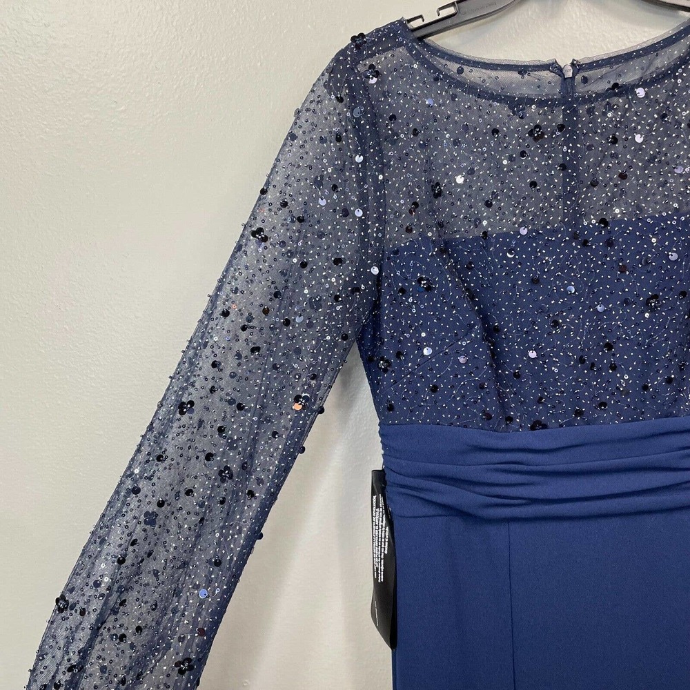 Js Collections Navy Blue Sequin Dress - image 6